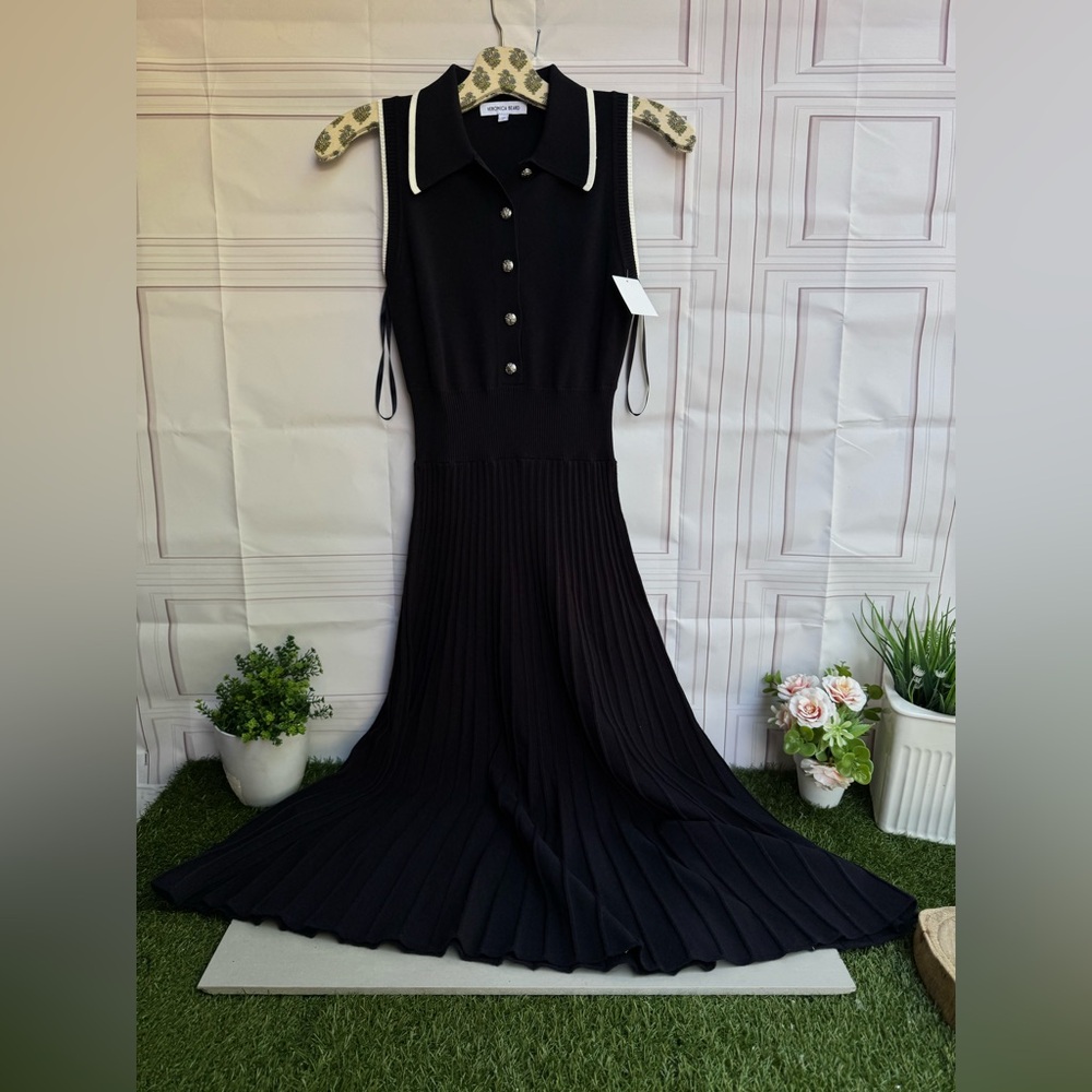 Veronica Beard
Meralda Collared Midi Dress Navy Sleeveless Dress size XS
XXS new - Picture 8 of 14